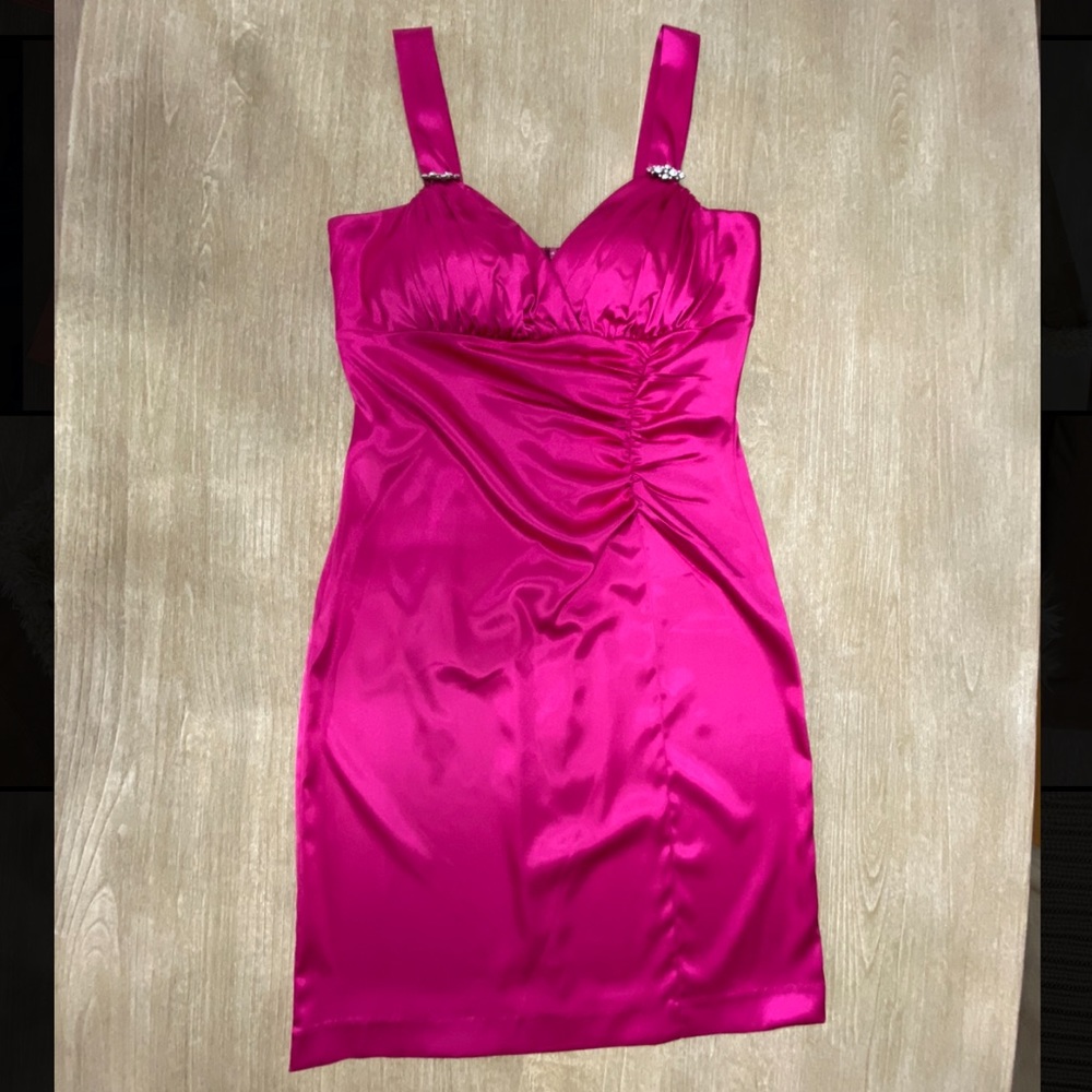 Betsy & Adam Satin Dress